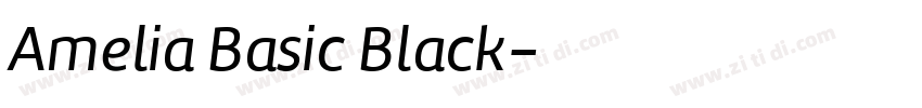Amelia Basic Black字体转换